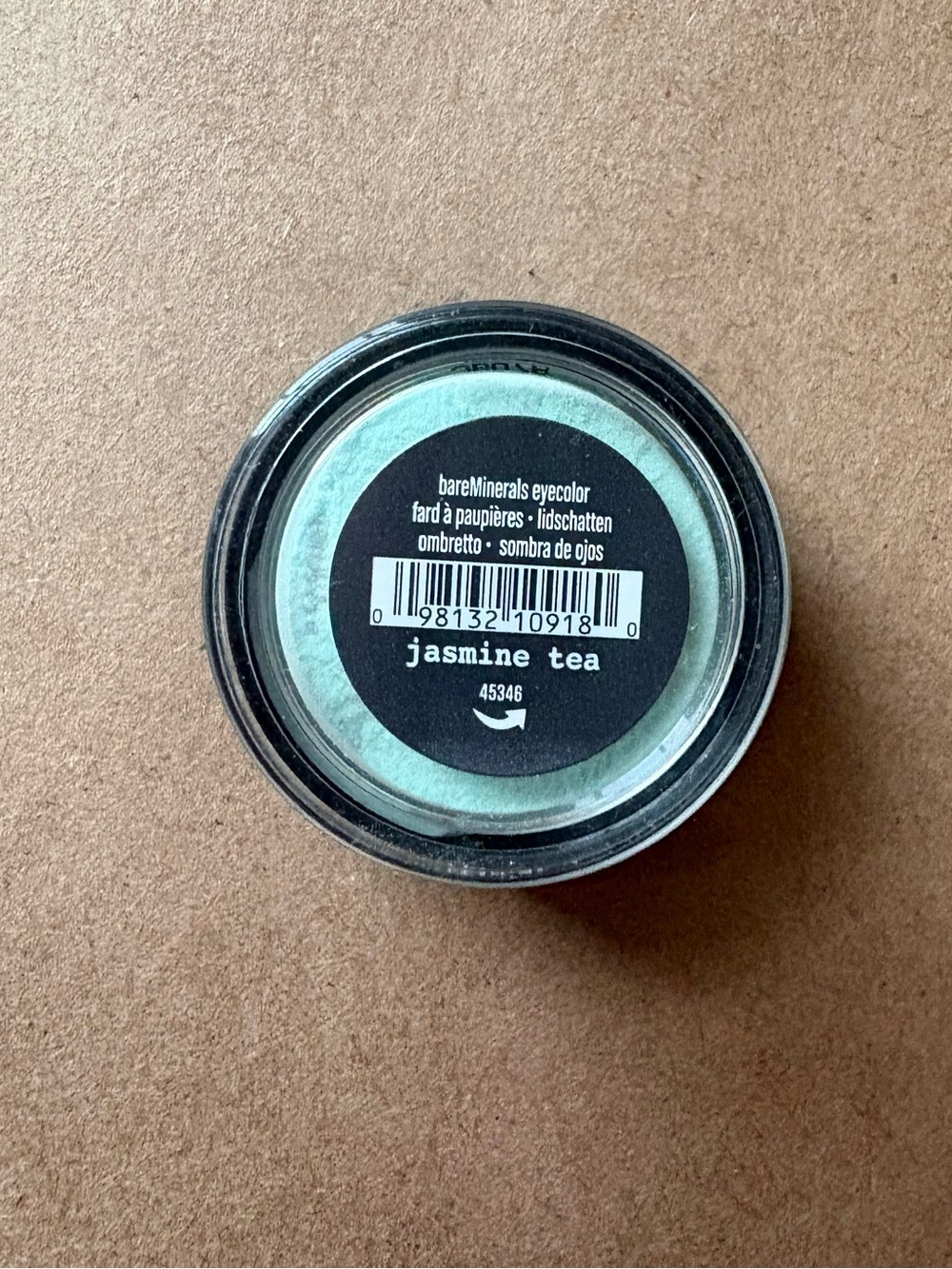 bareMinerals “Jasmine Tea” Loose Eye Color — Mint Green Shade